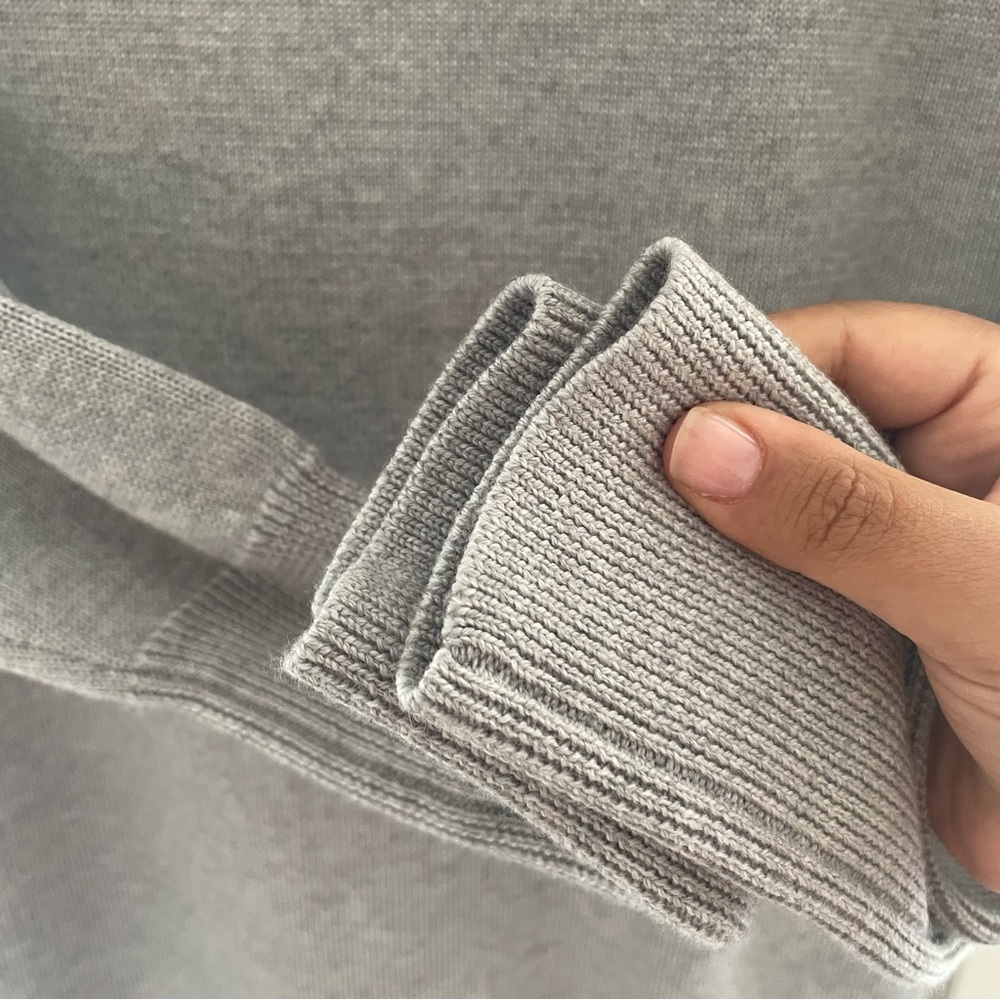 Aritzia Wilfred XXS Light Gray Merino Wool Cyprie Sweater Dress - Picture 9 of 13